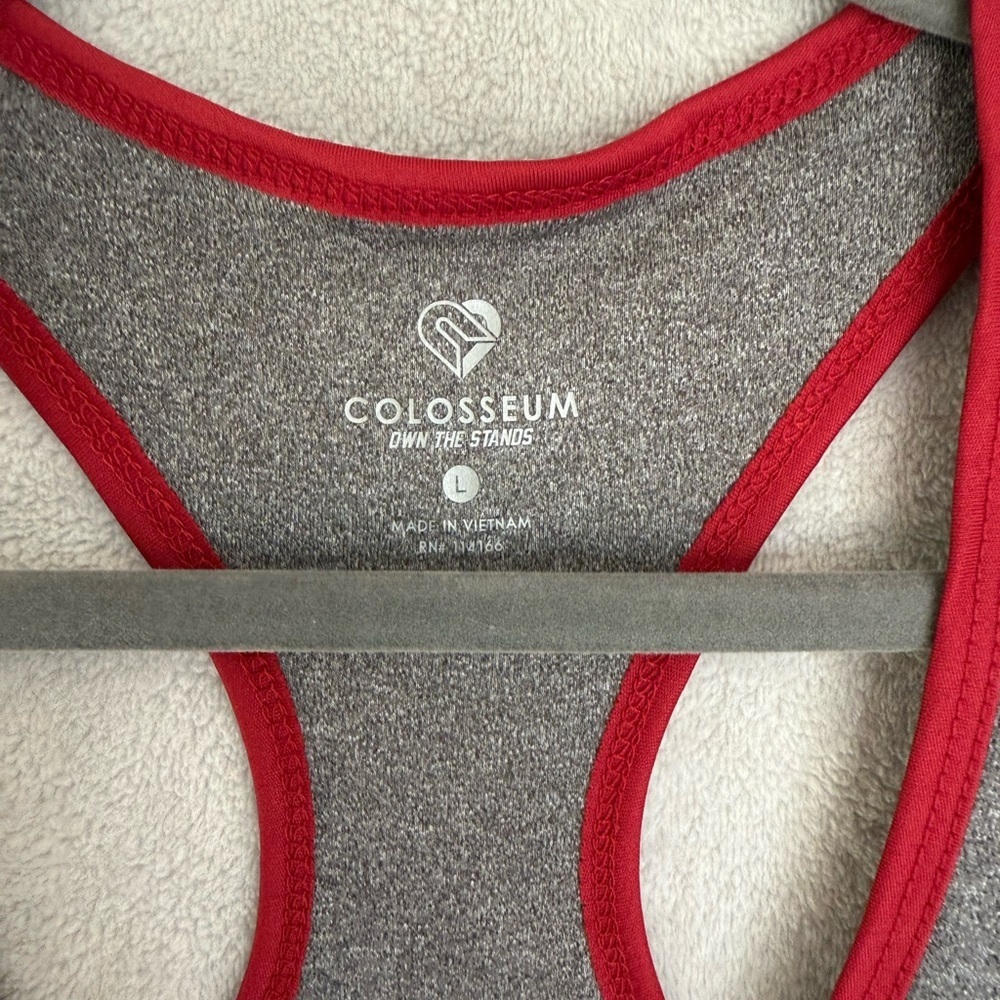 Arkansas Razorbacks Red and Gray Athletic Tank - Picture 3 of 4